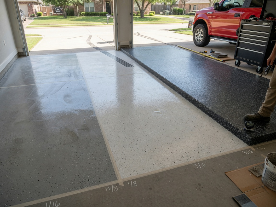 Choosing the Right Epoxy Thickness for Plano Garage Traffic