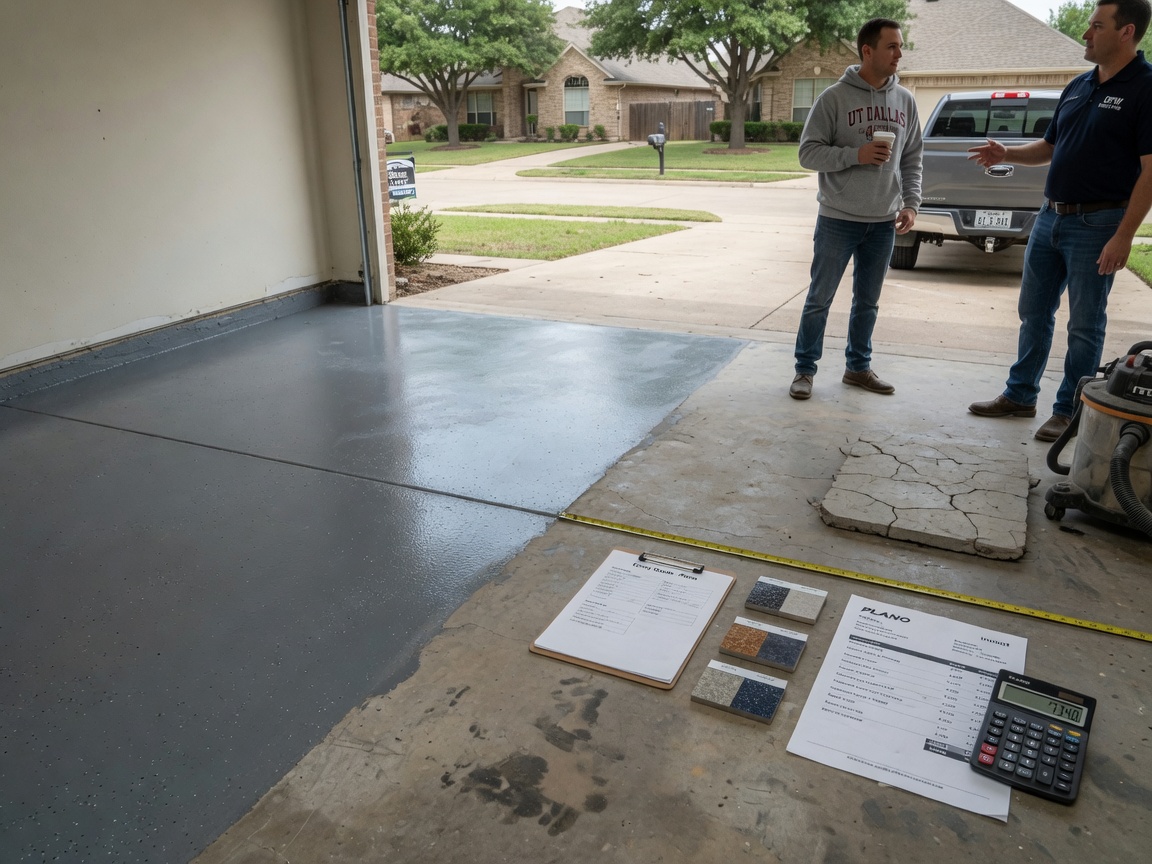 What Affects Epoxy Garage Floor Costs in Plano Residential Projects