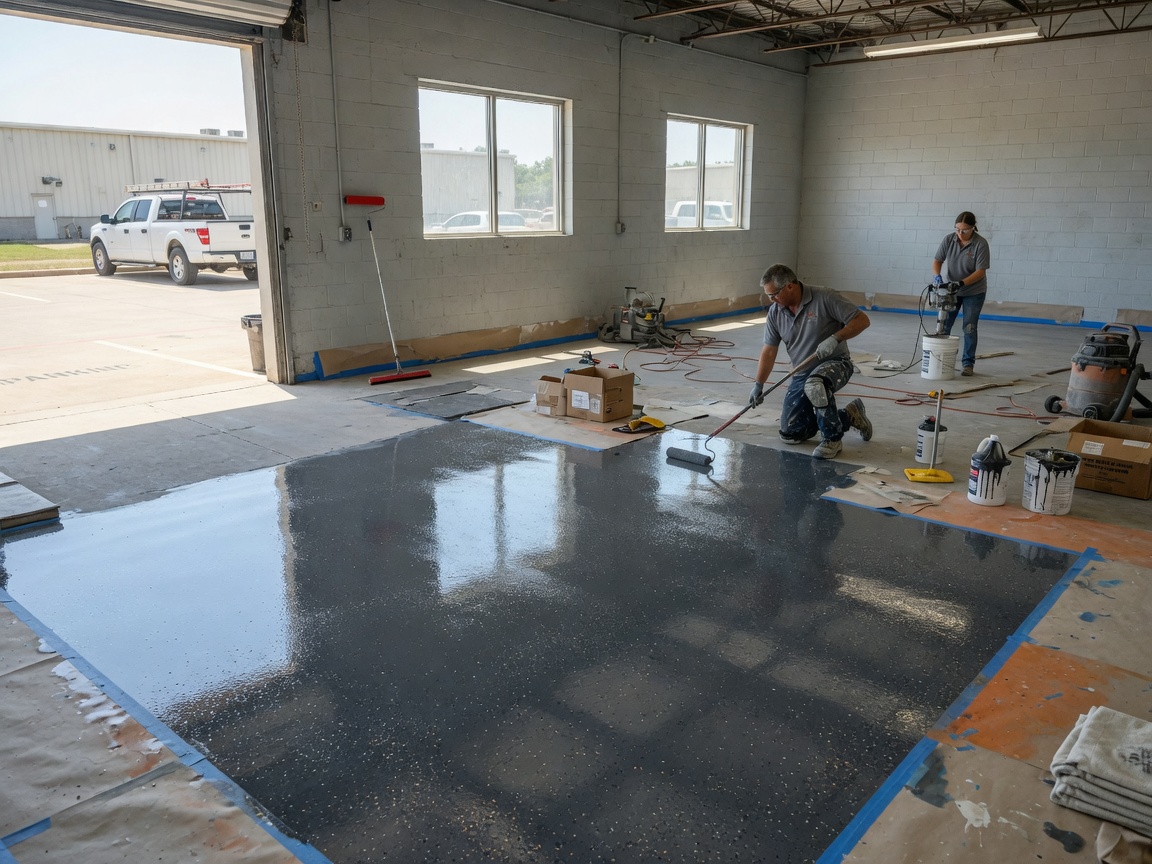 Epoxy Garage Floors in Legacy West, TX 75024