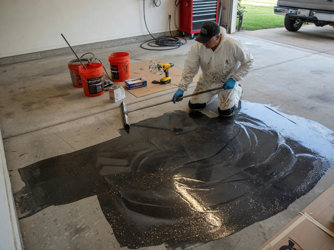 Epoxy Garage Floor Coating in Plano, TX